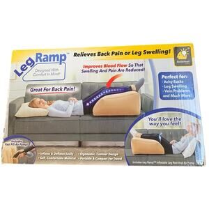 Leg Ramp for Back, Hip, Knee, and Leg Pain Relief, Improves Circulation